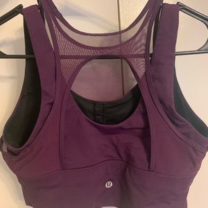 Lululemon long line bra/crop - size 8